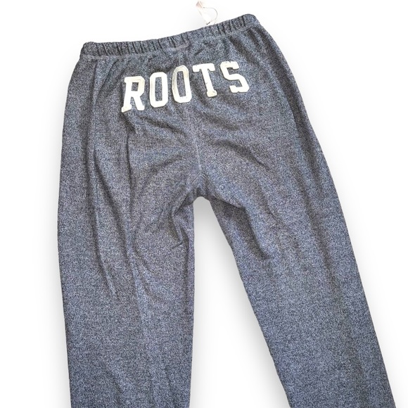 Roots Pants - Roots athletic Canada women sweatpants classic gray cotton Cozy casual large